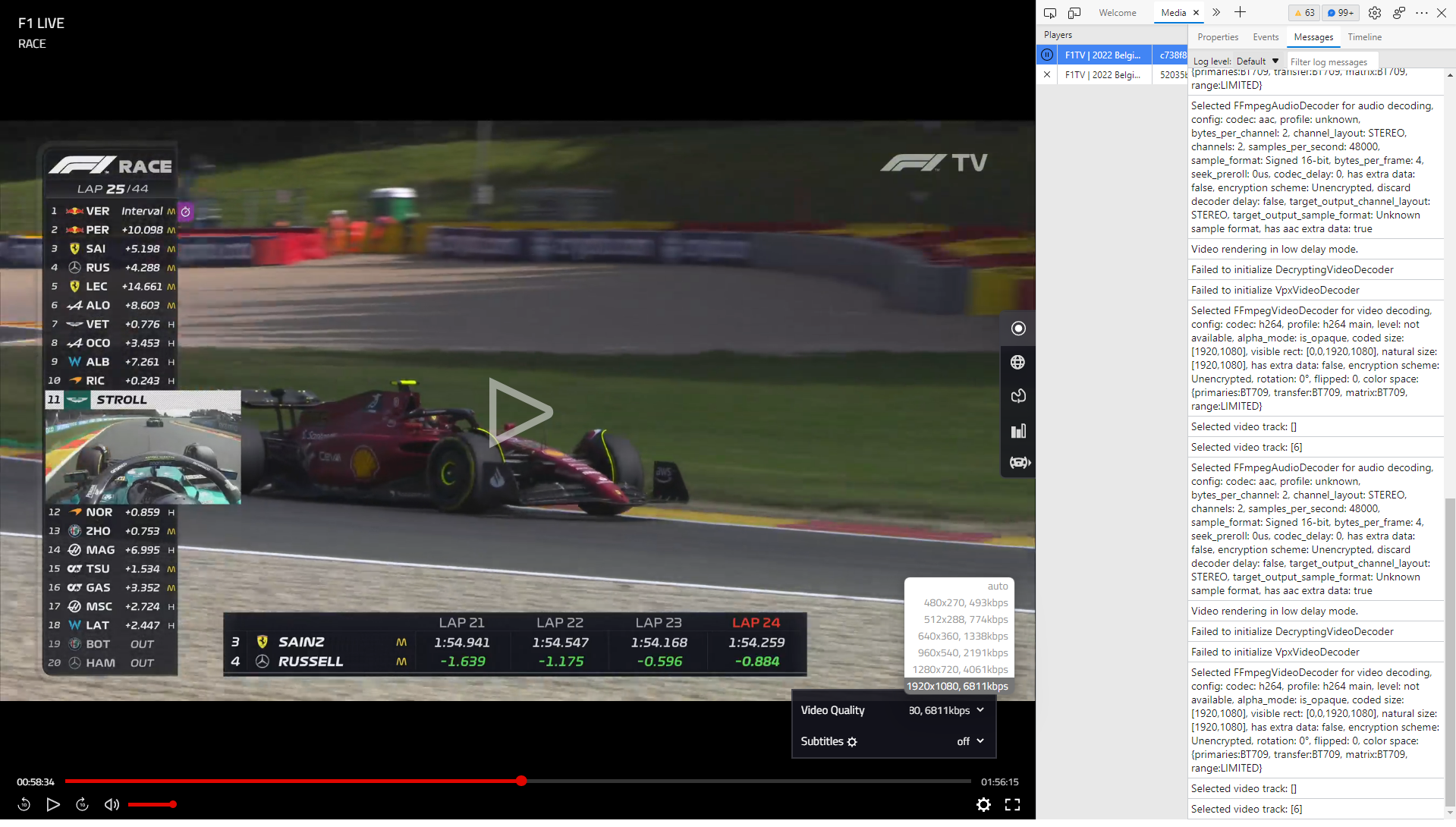 f1 tv pro amazon prime 2022